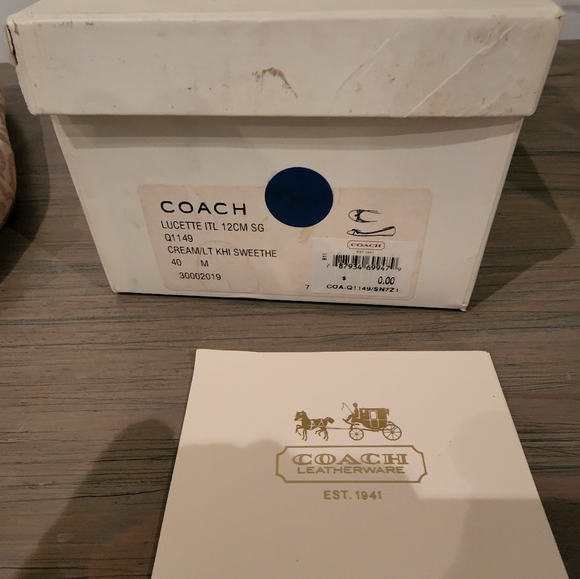 Coach flats, cream/pink, Size 40 - Picture 2 of 4